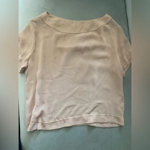 American apparel chiffon nude shirt